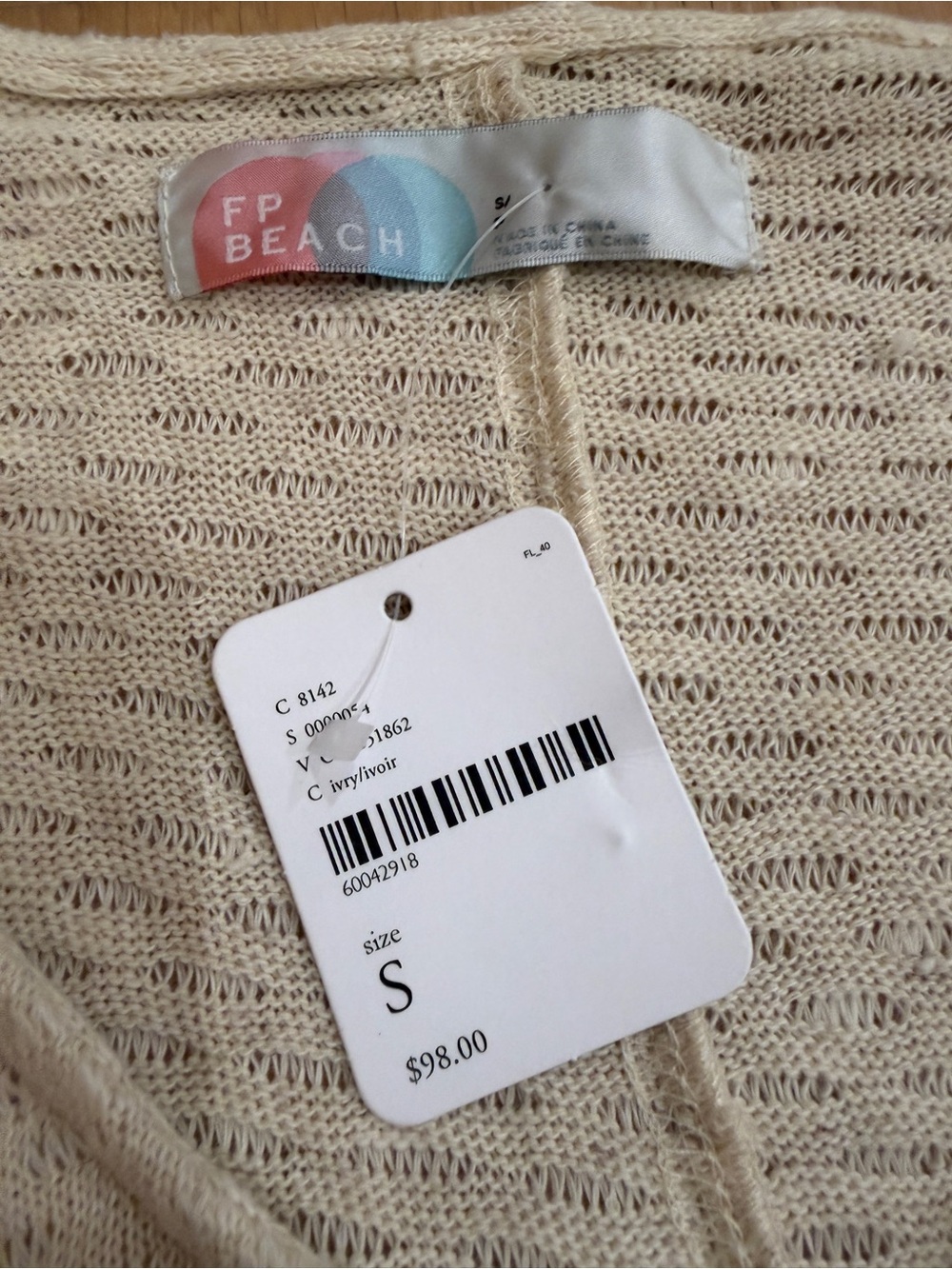 Free People Beach Sweet as Can Be Ivory V-Neck Maxi Dress Small NWT - Picture 2 of 10